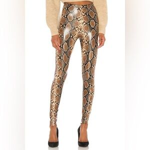 NWOT Commando Faux Leather Leggings Snake Casual Women’s Size XS
